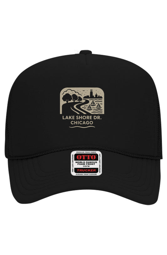 The Shadadow Lakeshore Drive Stitch Trucker Hat